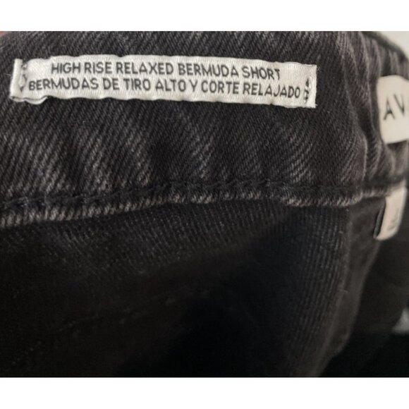 Ava & Viv Women's Plus Size 24 Black Denim 6" High Rise Shorts NWT - Picture 12 of 13